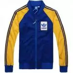 homme adidas vestes nouvelles promotions exquis mode casual bleu jaune